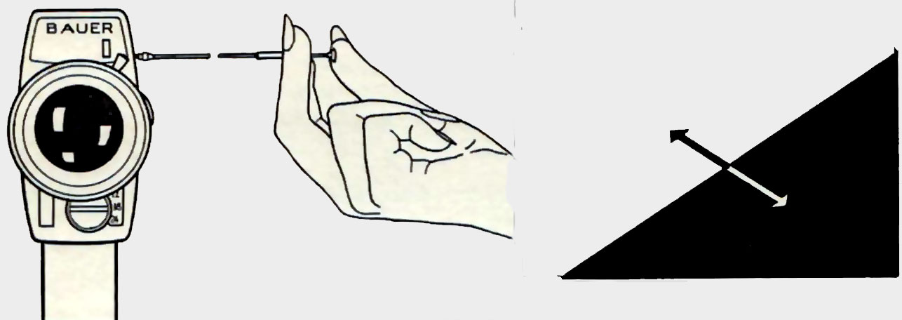 Caméra super 8 type D 2 A de marque Bauer