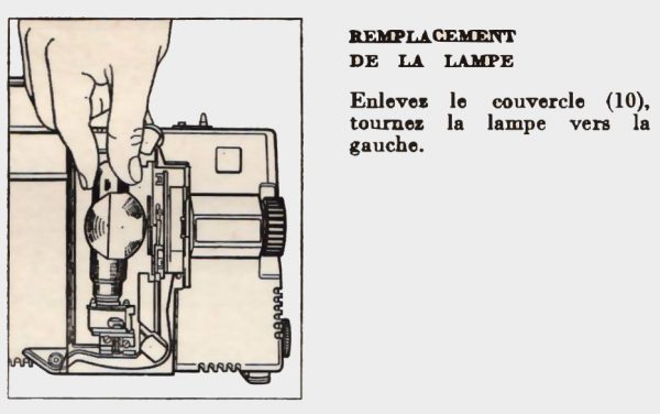 Remplacement de la lampe Bauer T3