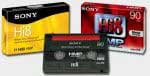 Pack de 3 cassettes Hi8