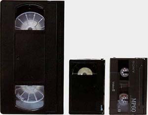 cassettes vidéo analogique