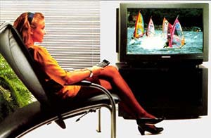 téléviseur de salon 1990