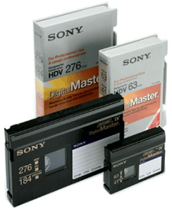 Grande cassettes DV et miniDV